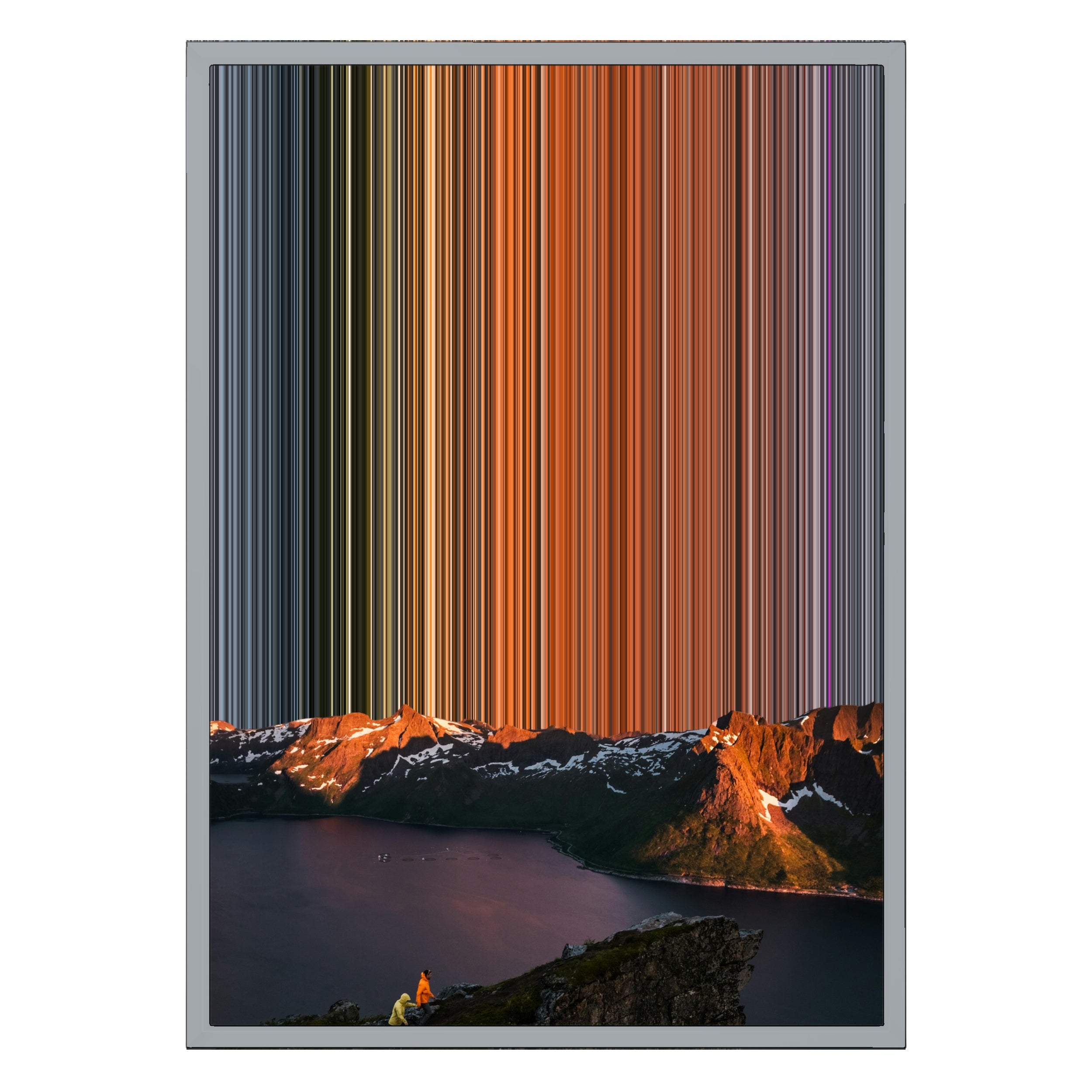 18×26" Metallic Float Frame Canvas - Silver Frame variant