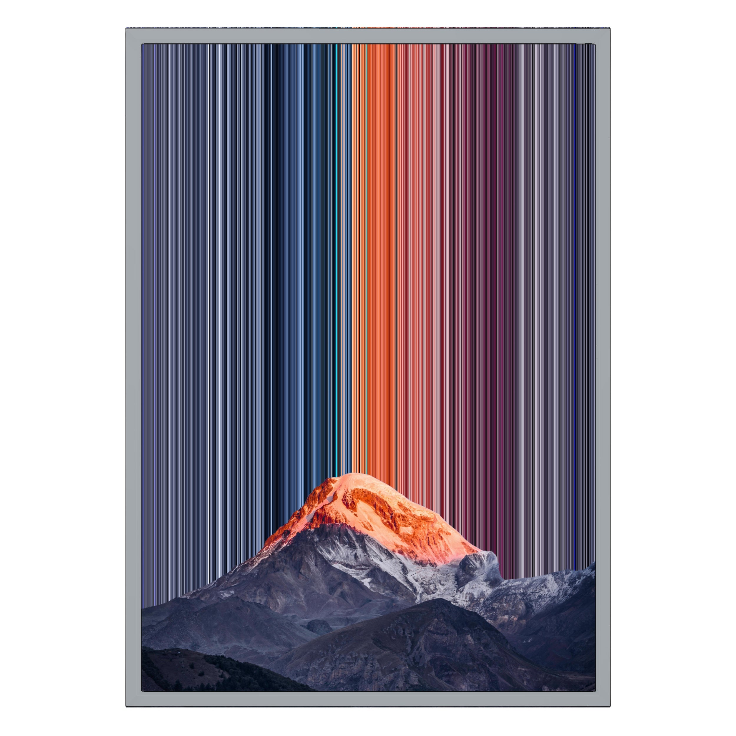 18×26" Metallic Float Frame Canvas - Silver Frame variant