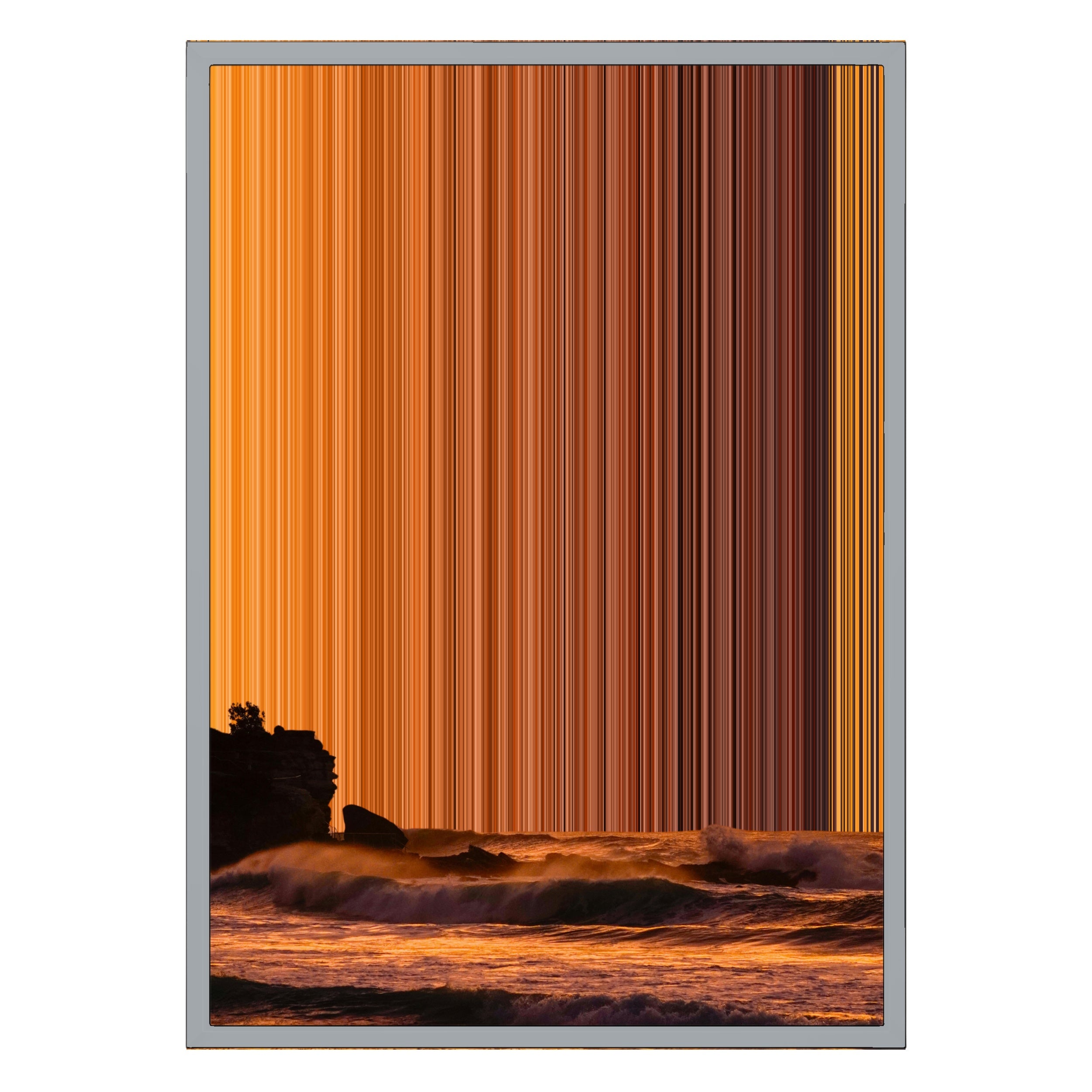 18×26" Metallic Float Frame Canvas - Silver Frame variant