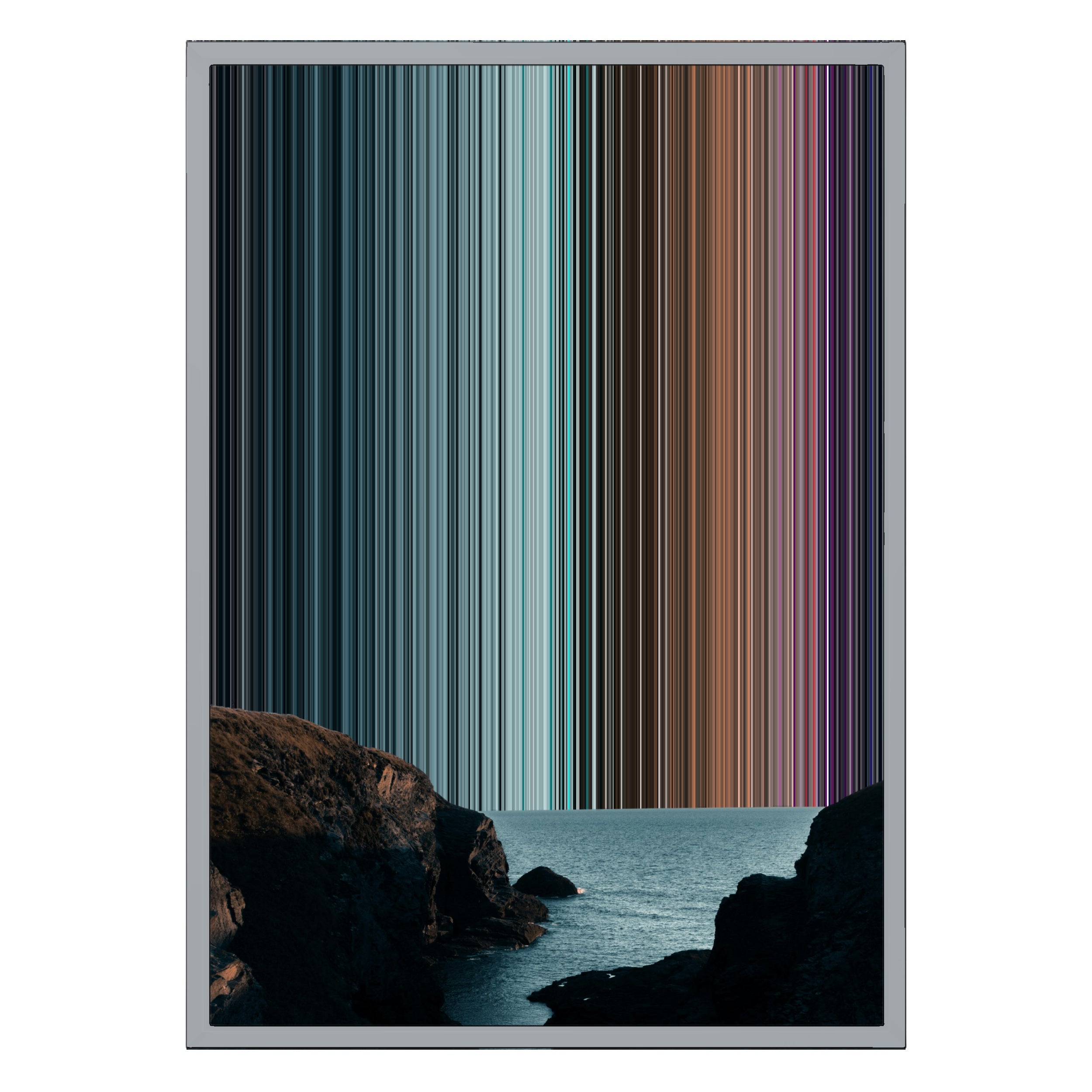 18×26" Metallic Float Frame Canvas - Silver Frame variant