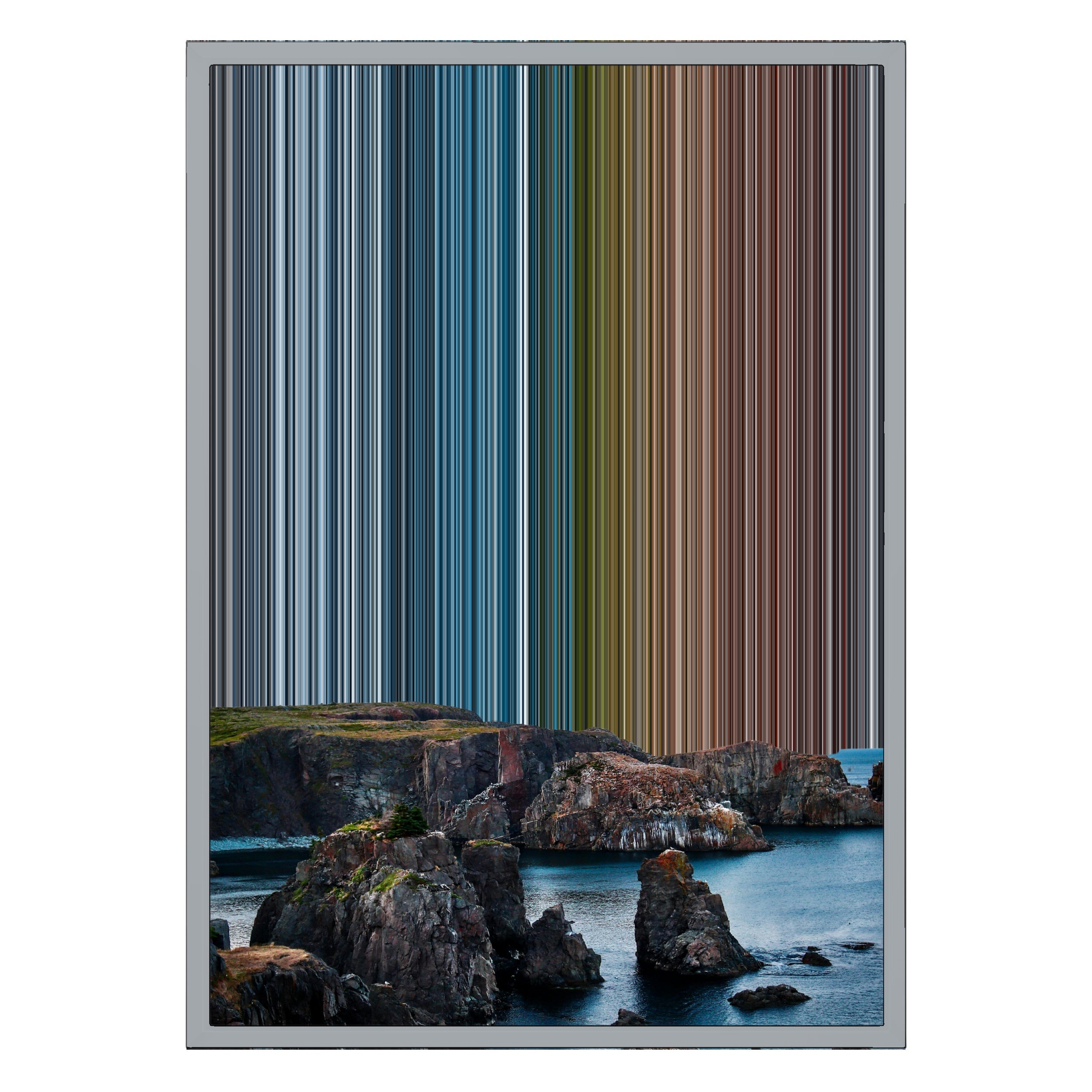 18×26" Metallic Float Frame Canvas - Silver Frame variant