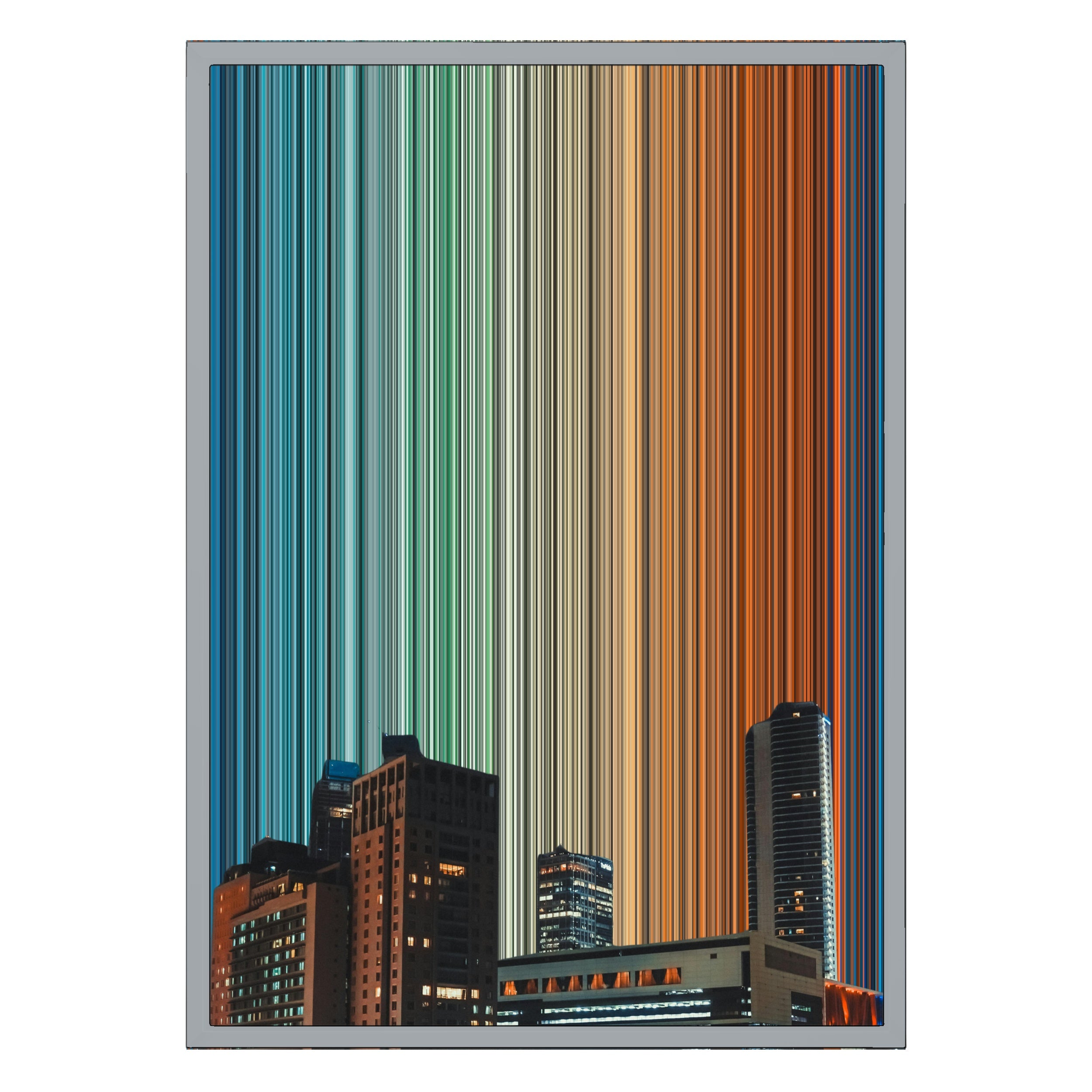 18×26" Metallic Float Frame Canvas - Silver Frame variant