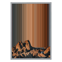 18×26" Metallic Float Frame Canvas - Silver Frame variant