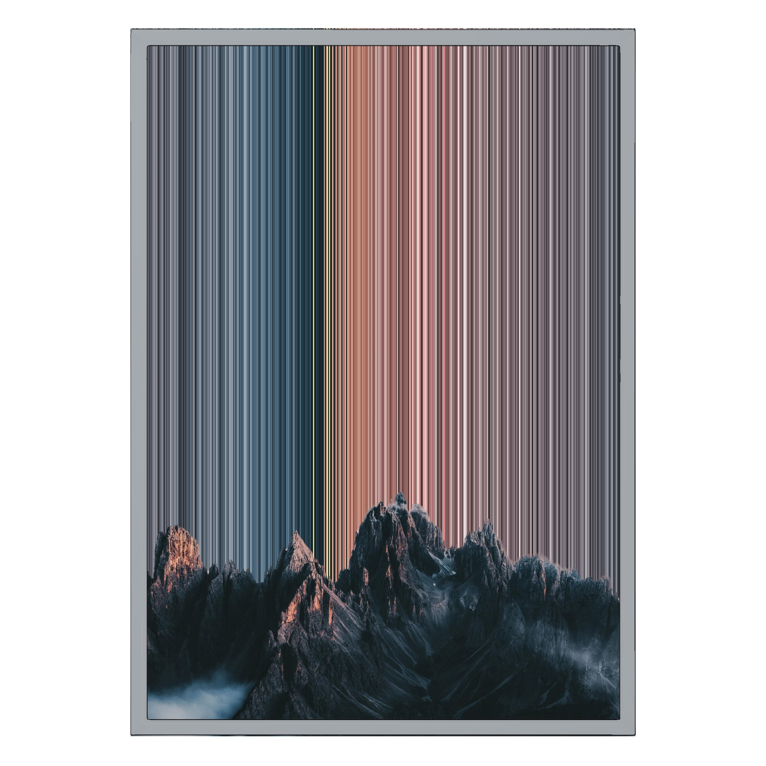 18×26" Metallic Float Frame Canvas - Silver Frame variant