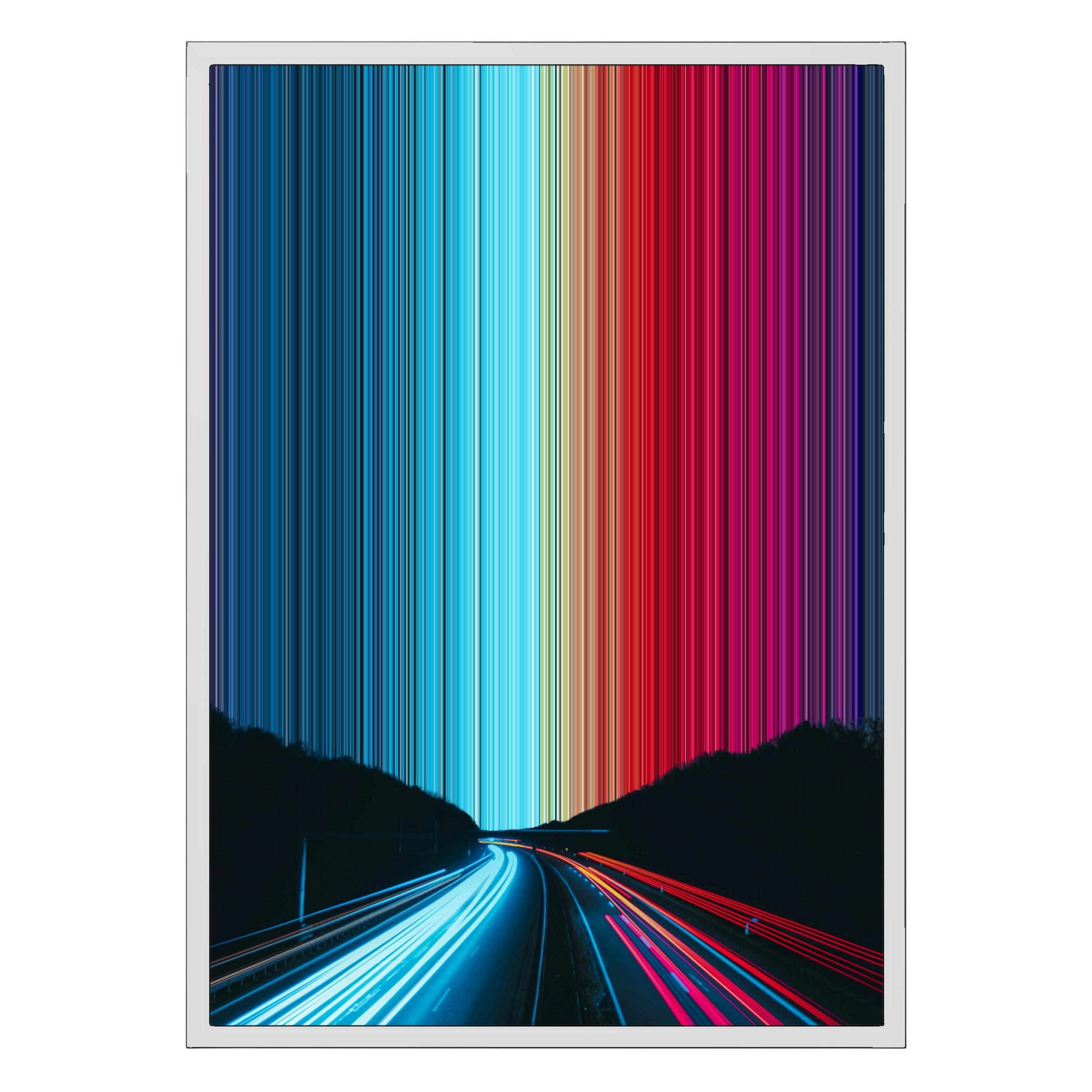 18×26" Metallic Float Frame Canvas - White Frame variant