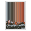 18×26" Metallic Float Frame Canvas - White Frame variant