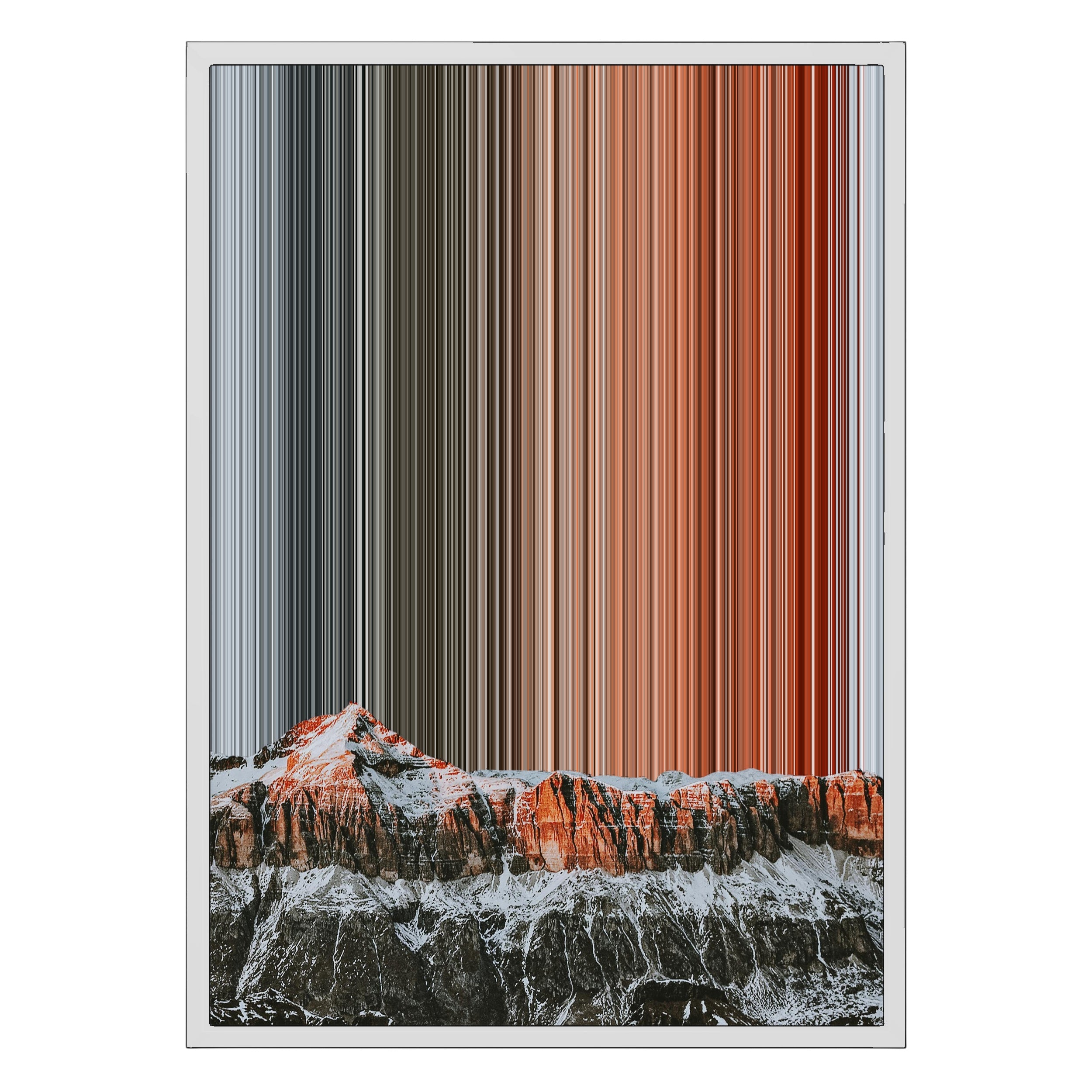 18×26" Metallic Float Frame Canvas - White Frame variant