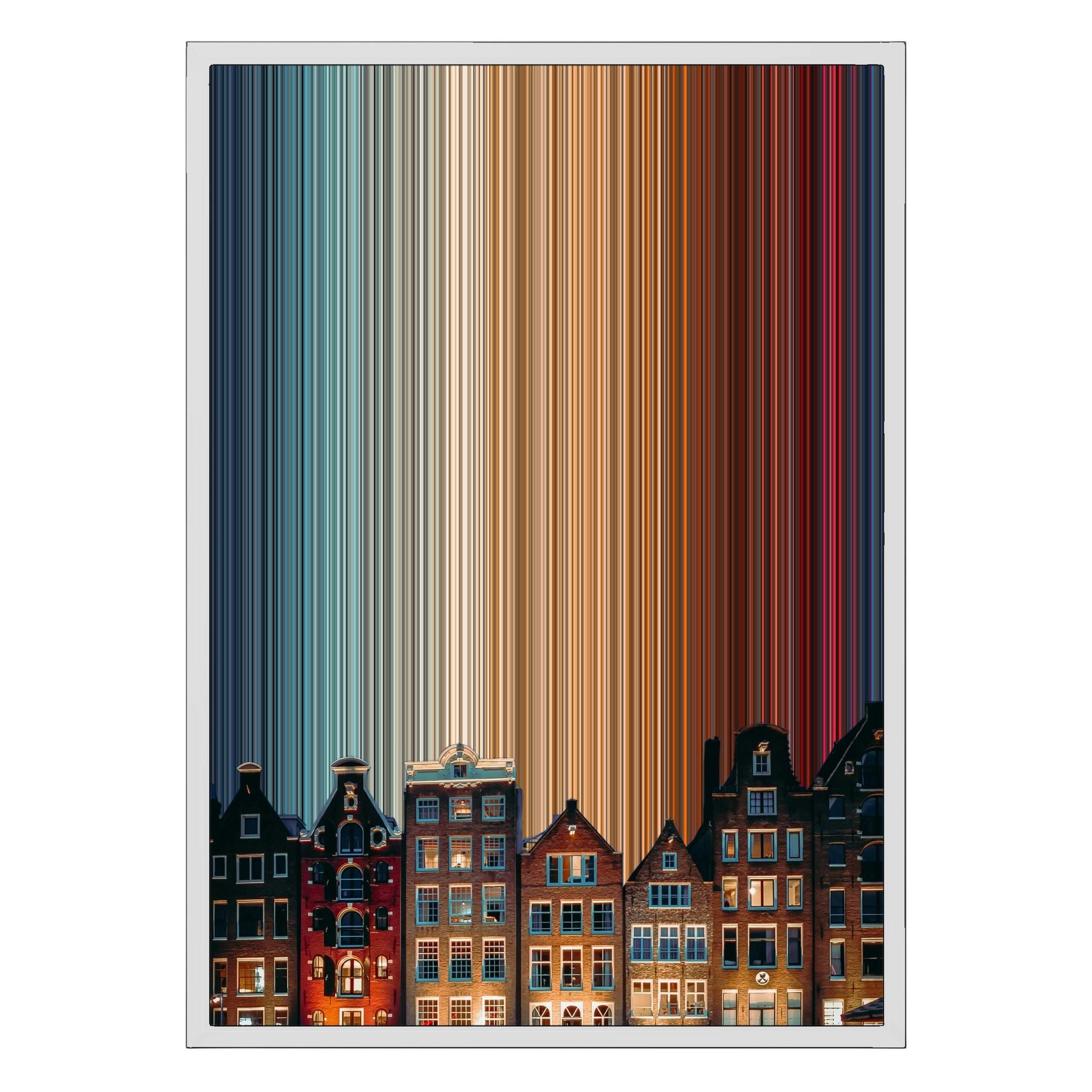 18×26" Metallic Float Frame Canvas - White Frame variant