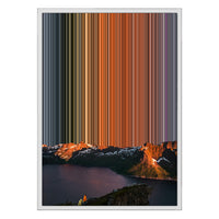 18×26" Metallic Float Frame Canvas - White Frame variant