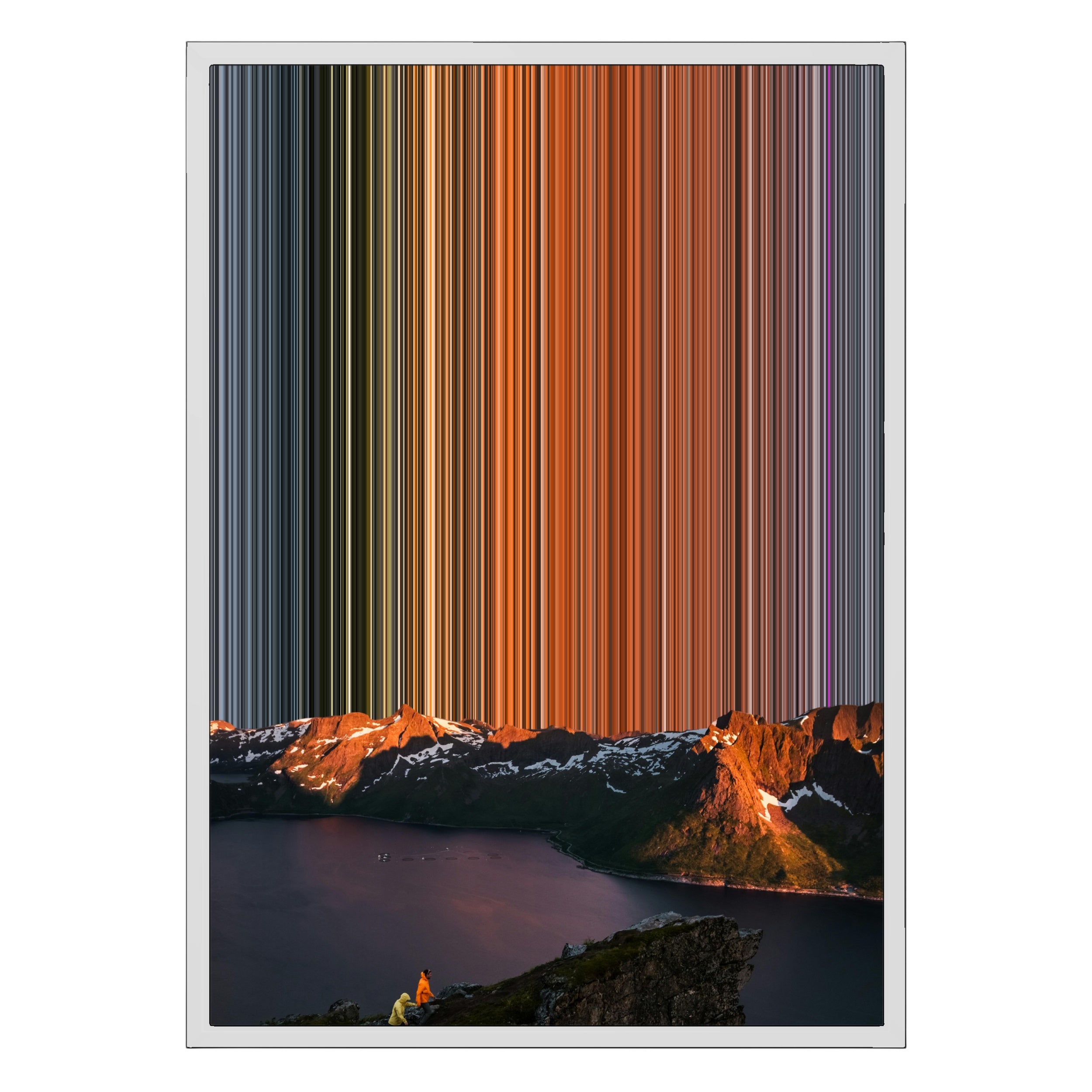 18×26" Metallic Float Frame Canvas - White Frame variant