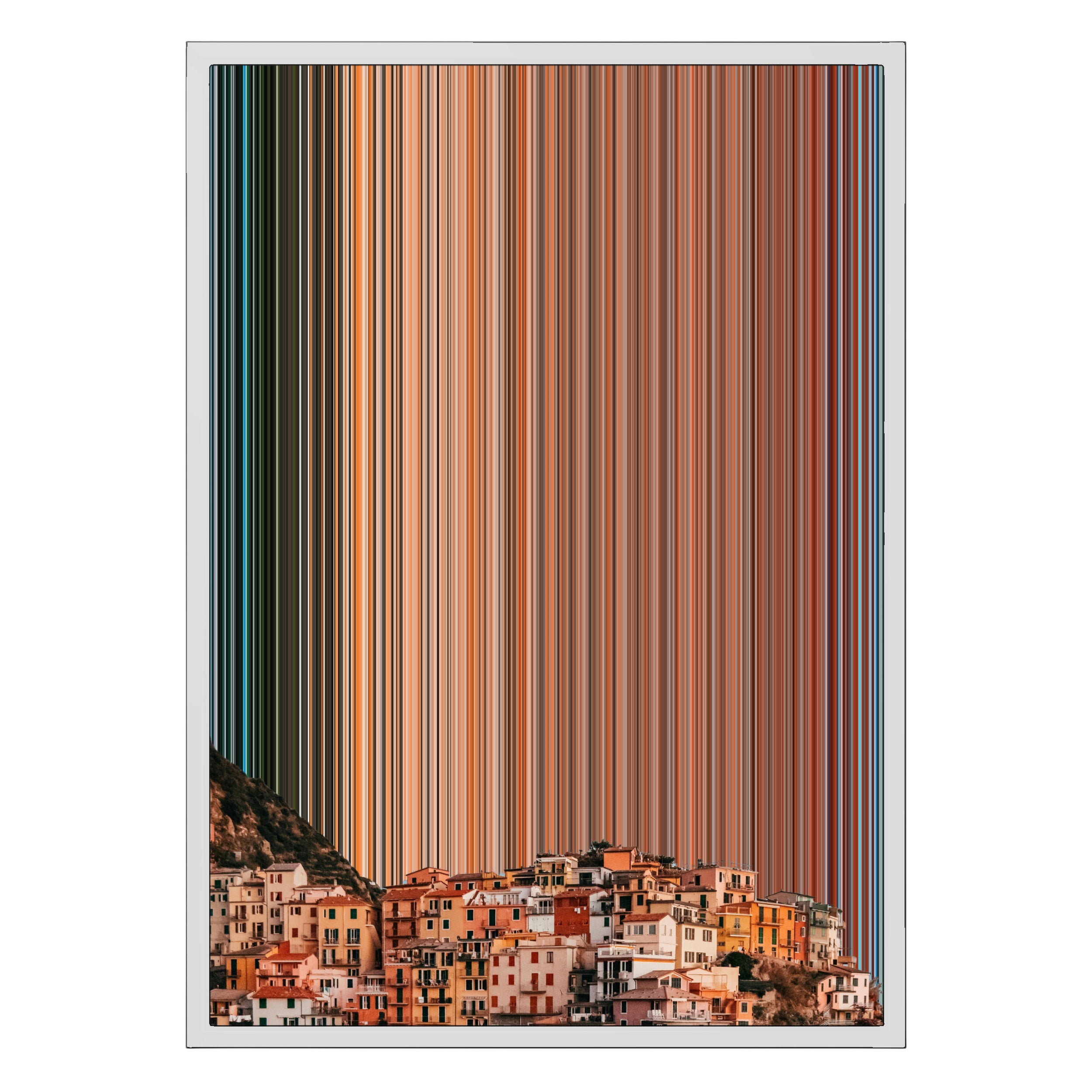 18×26" Metallic Float Frame Canvas - White Frame variant