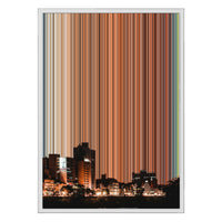 18×26" Metallic Float Frame Canvas - White Frame variant