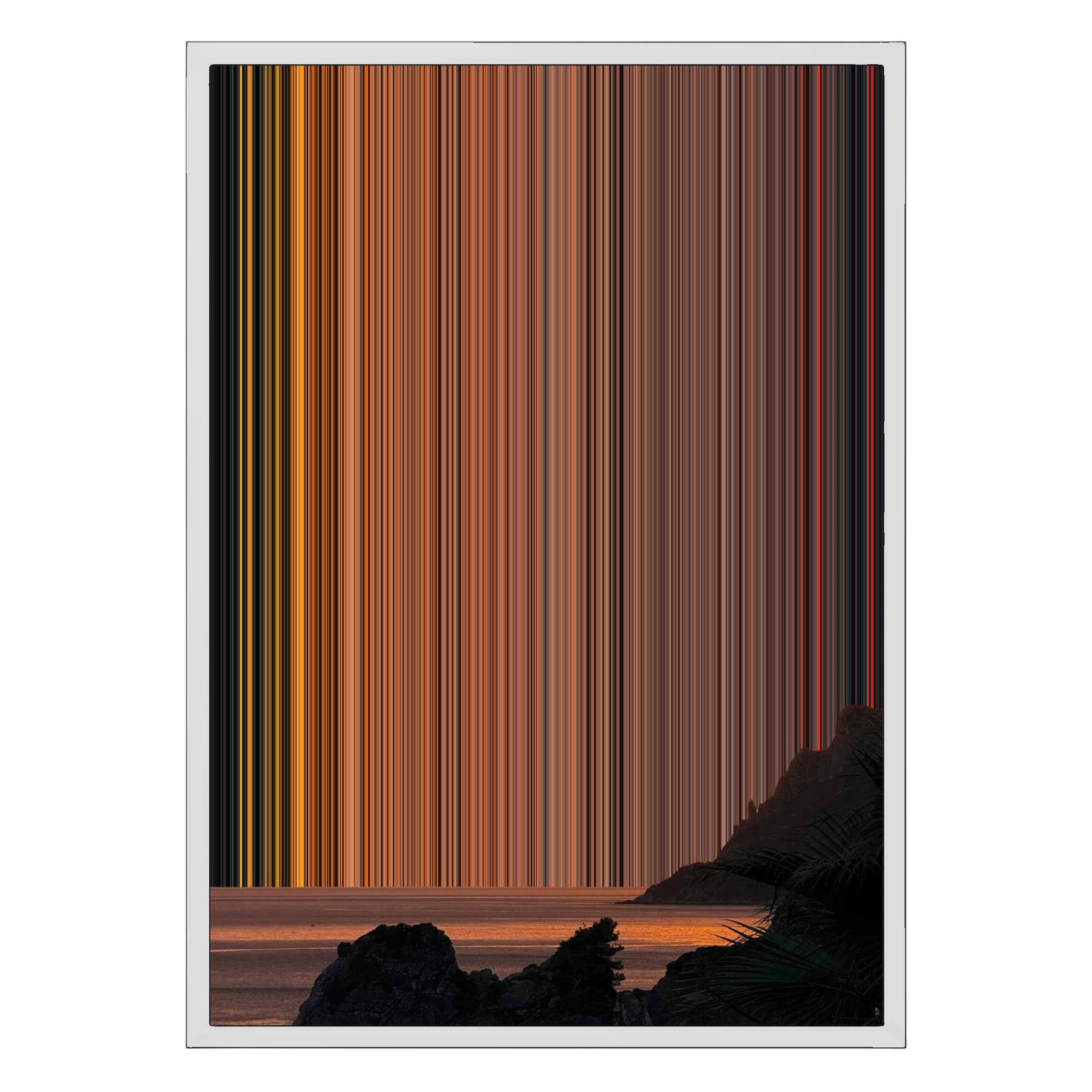 18×26" Metallic Float Frame Canvas - White Frame variant