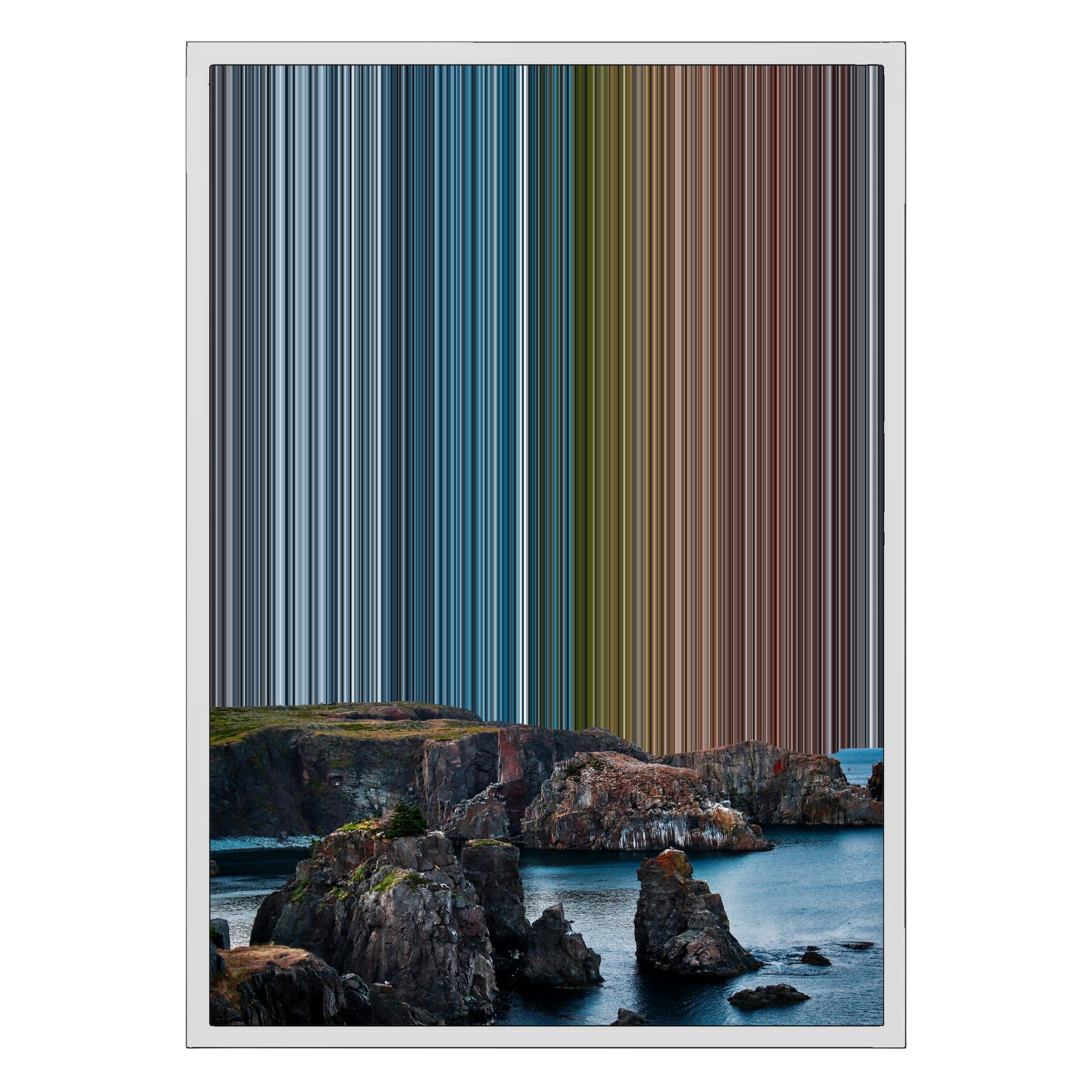 18×26" Metallic Float Frame Canvas - White Frame variant