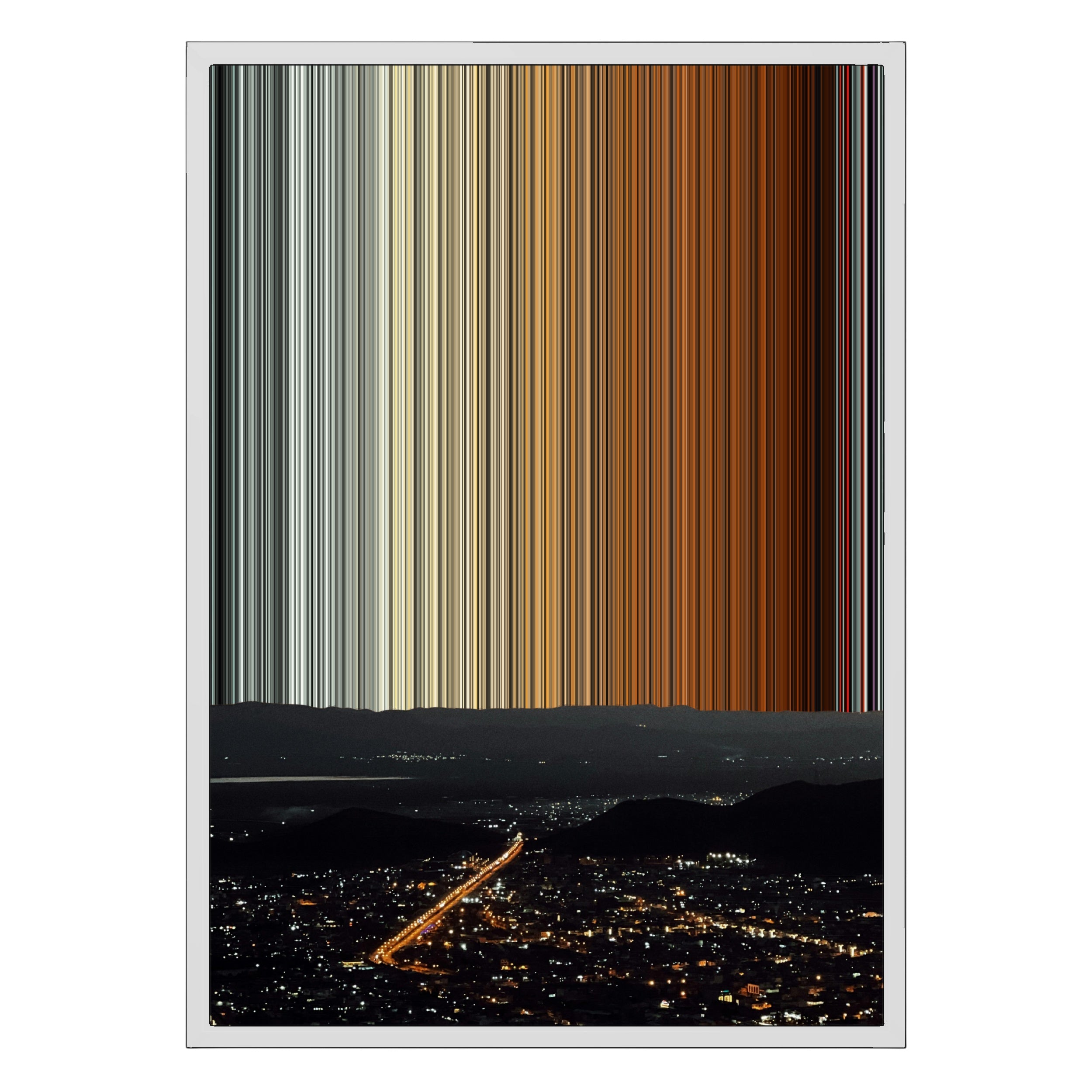 18×26" Metallic Float Frame Canvas - White Frame variant