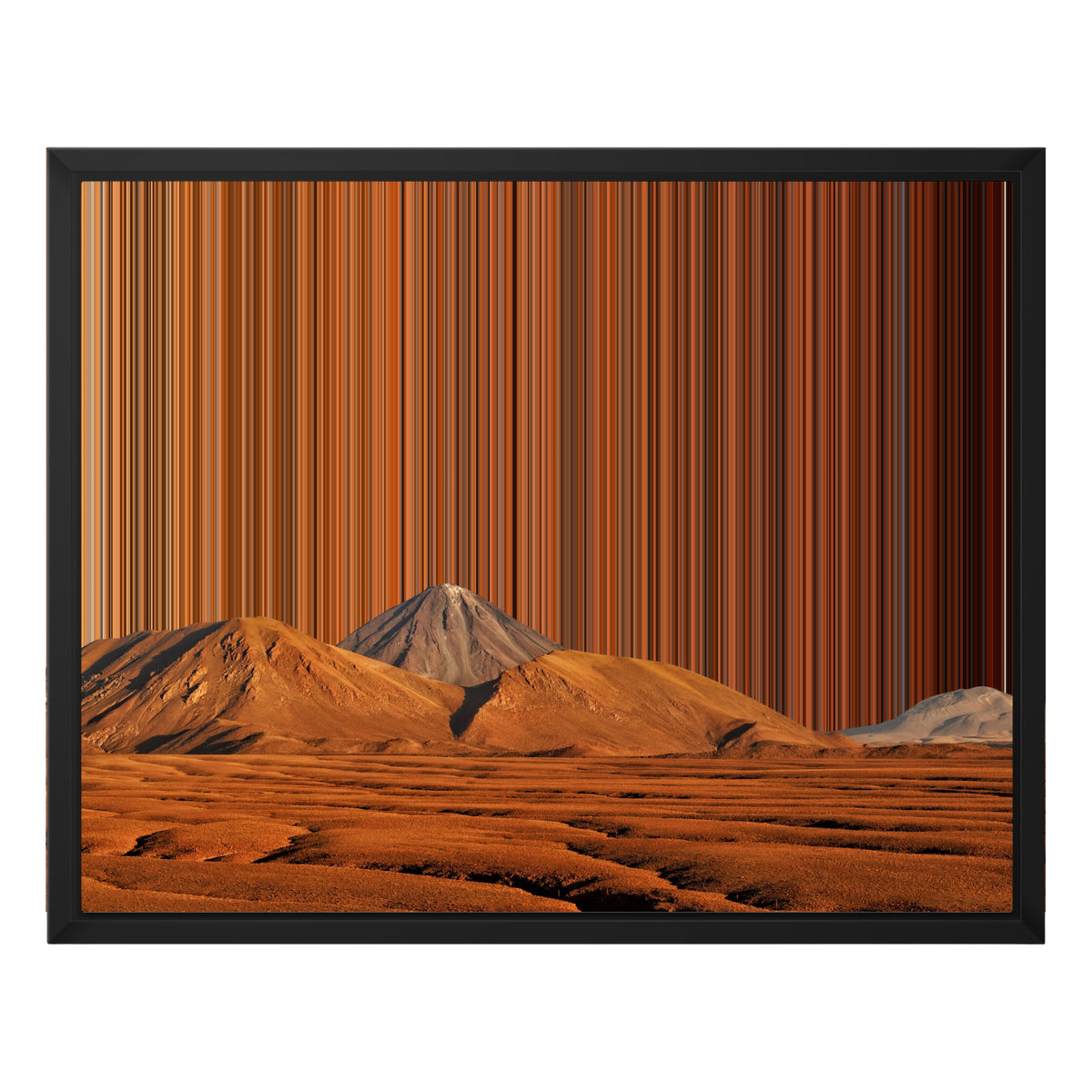 20×16" Float Frame Canvas - Black Frame variant