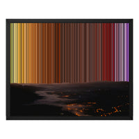 Toile en caisse américaine, format 20×16", cadre noir