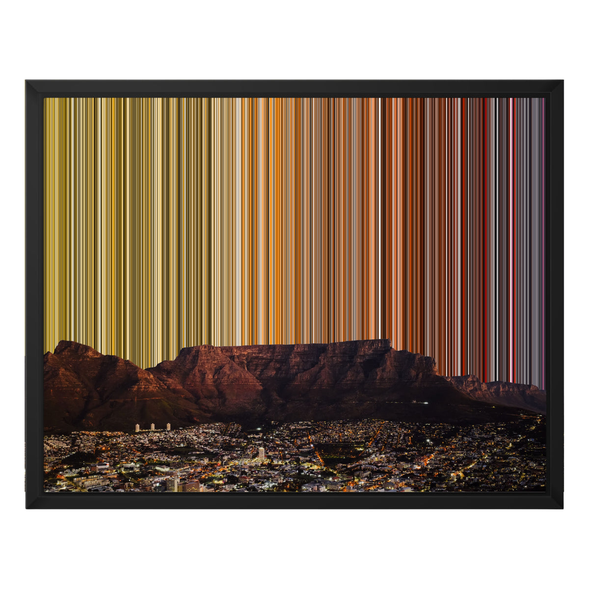 20×16" Float Frame Canvas - Black Frame variant