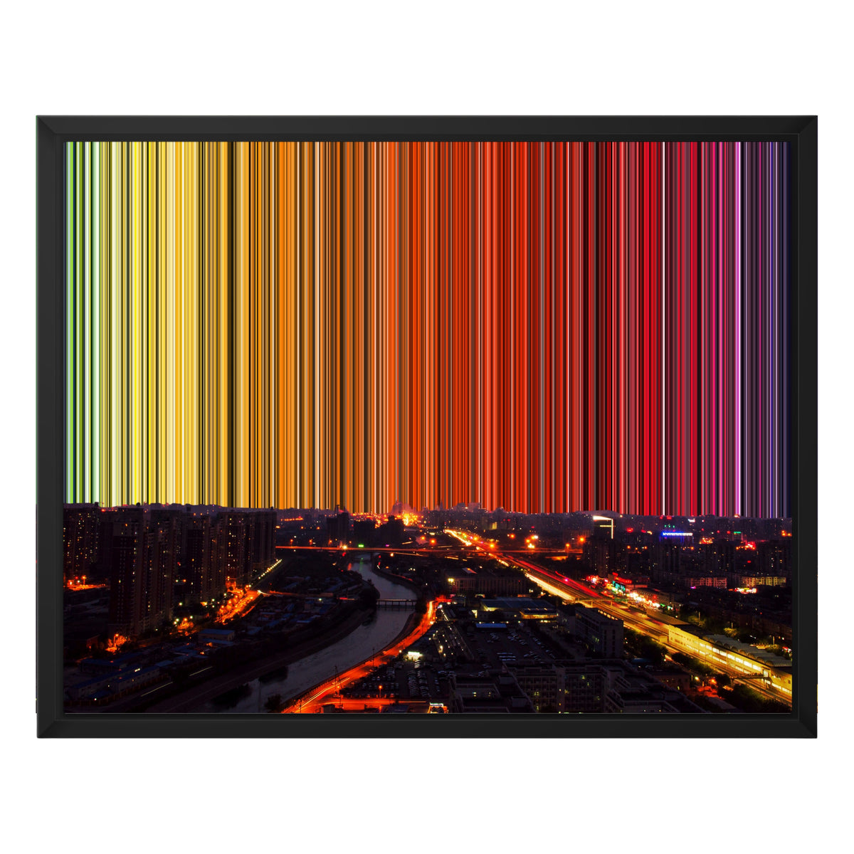 20×16" Float Frame Canvas - Black Frame variant