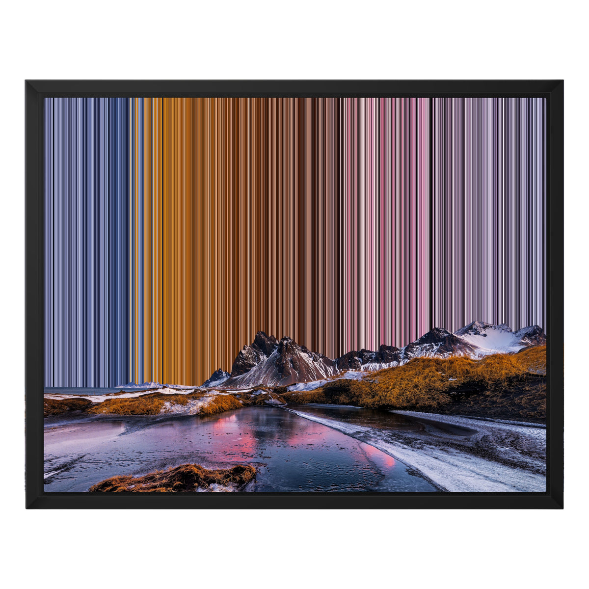 Canvastavla i floaterram, 20×16", svart ram