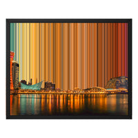 Lienzo con marco flotante, 20×16", marco negro