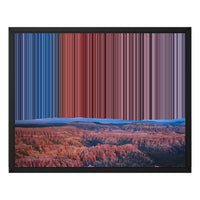 Lærred i floater-ramme, 20×16", sort ramme