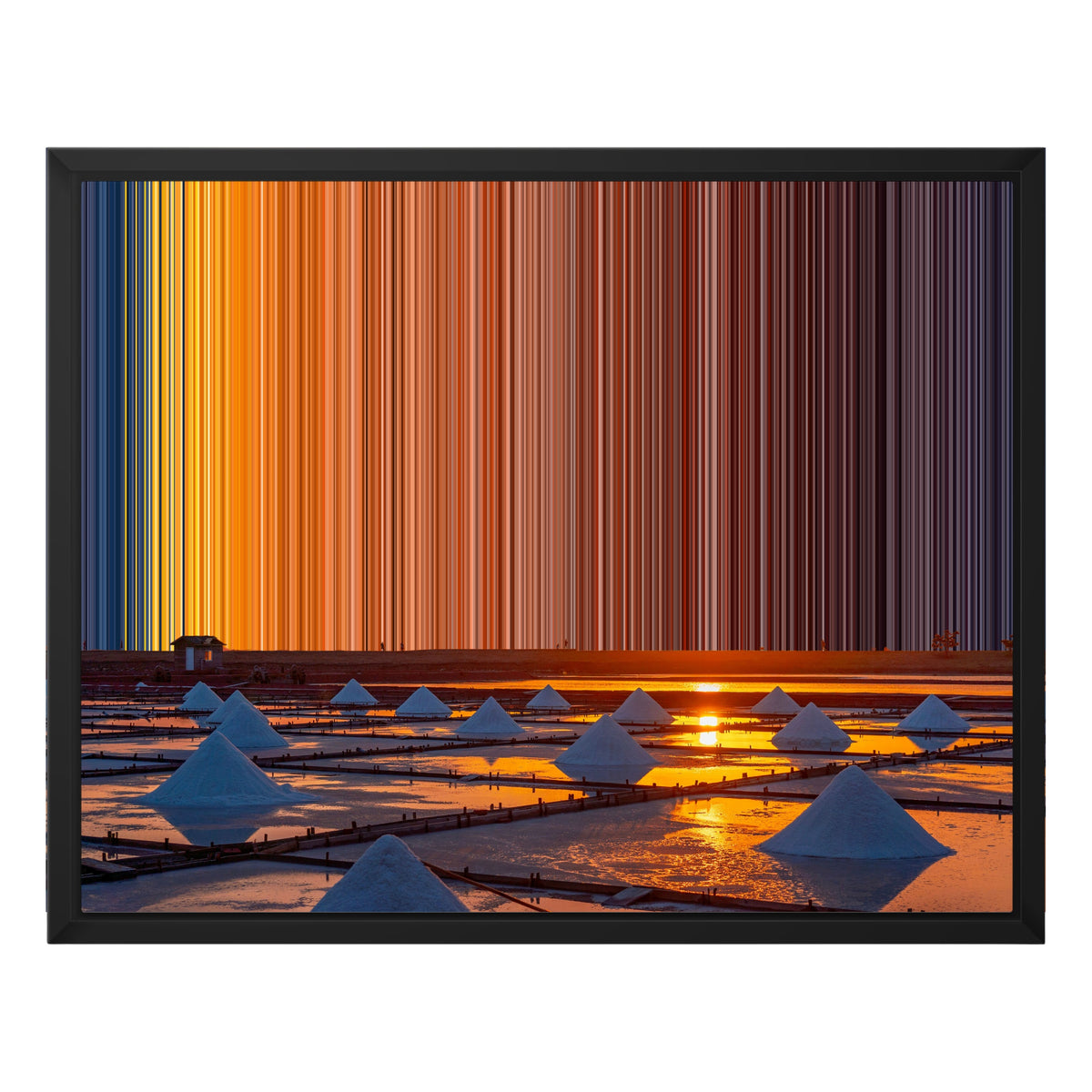 Canvastaulu kelluvassa kehyksessä, koko 20×16", musta kehys