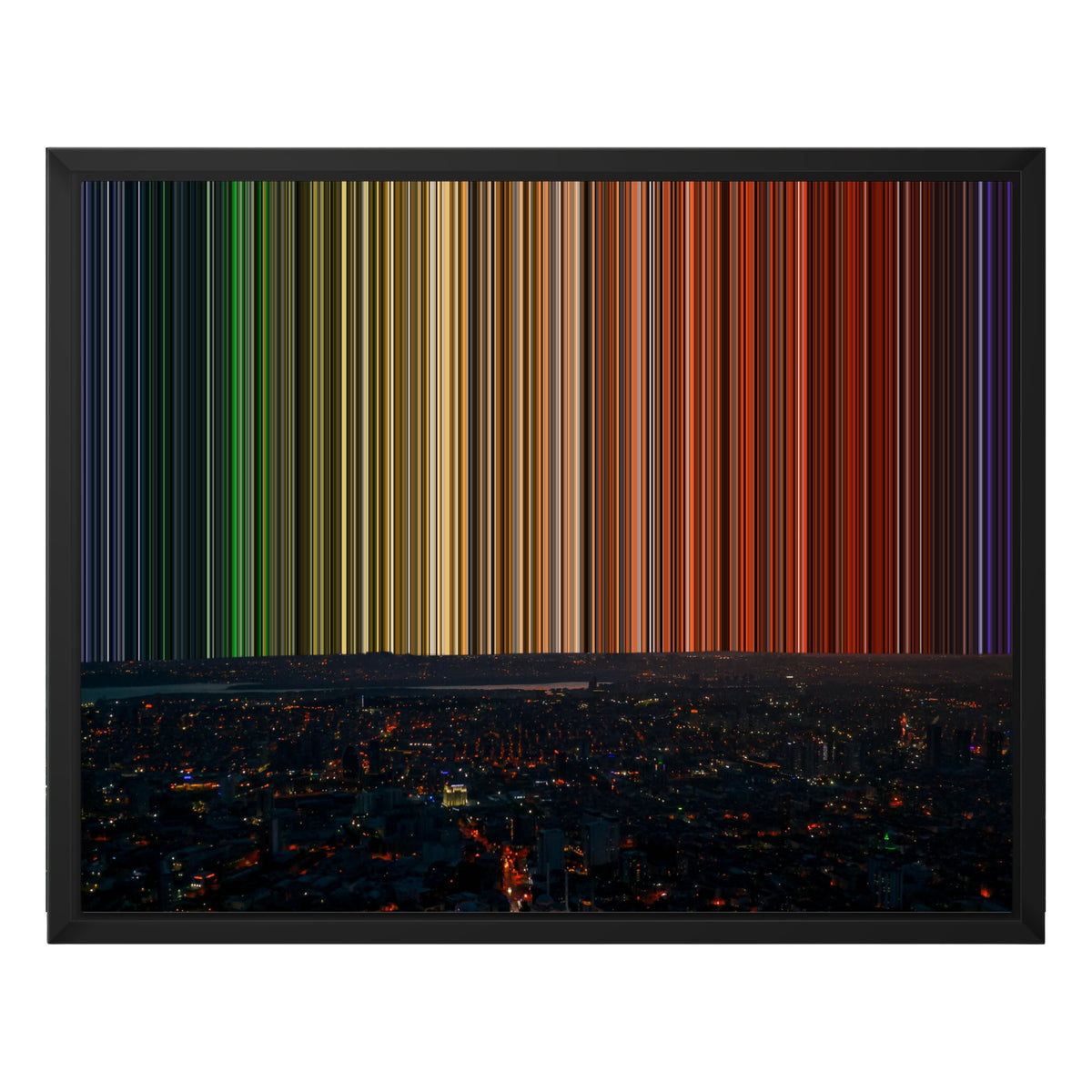 20×16" Float Frame Canvas - Black Frame variant