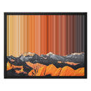 Toile en caisse américaine, format 20×16", cadre noir