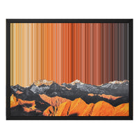 Toile en caisse américaine, format 20×16", cadre noir