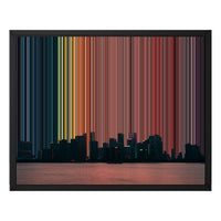 Leinwandbild mit Schattenfugenrahmen im Format 20×16", schwarzer Rahmen