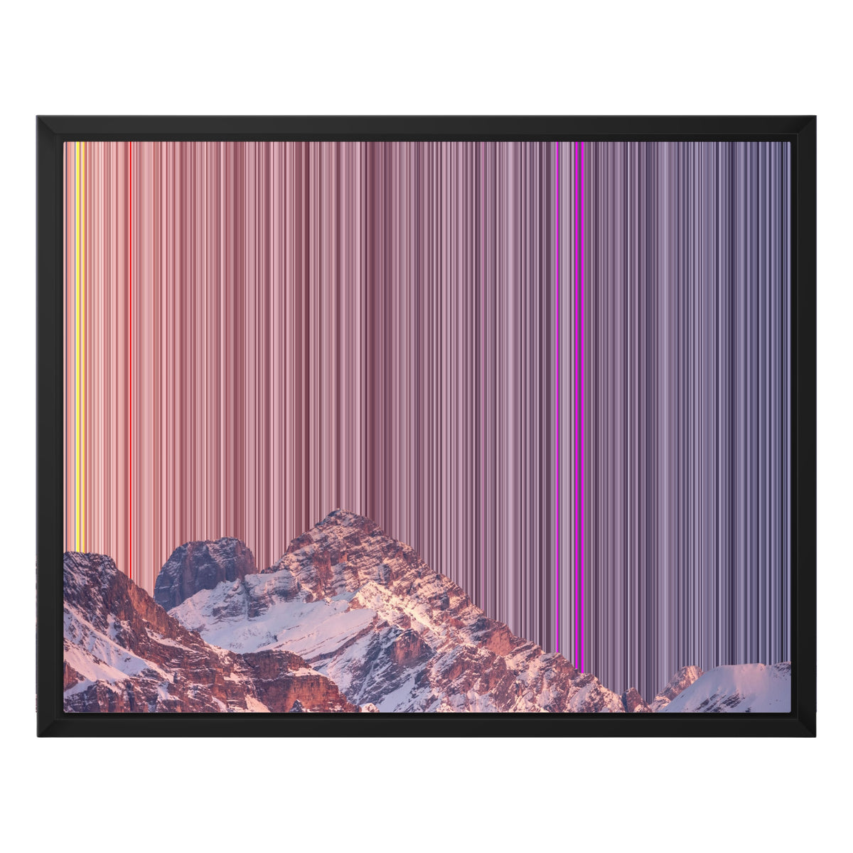 20×16" Float Frame Canvas - Black Frame variant