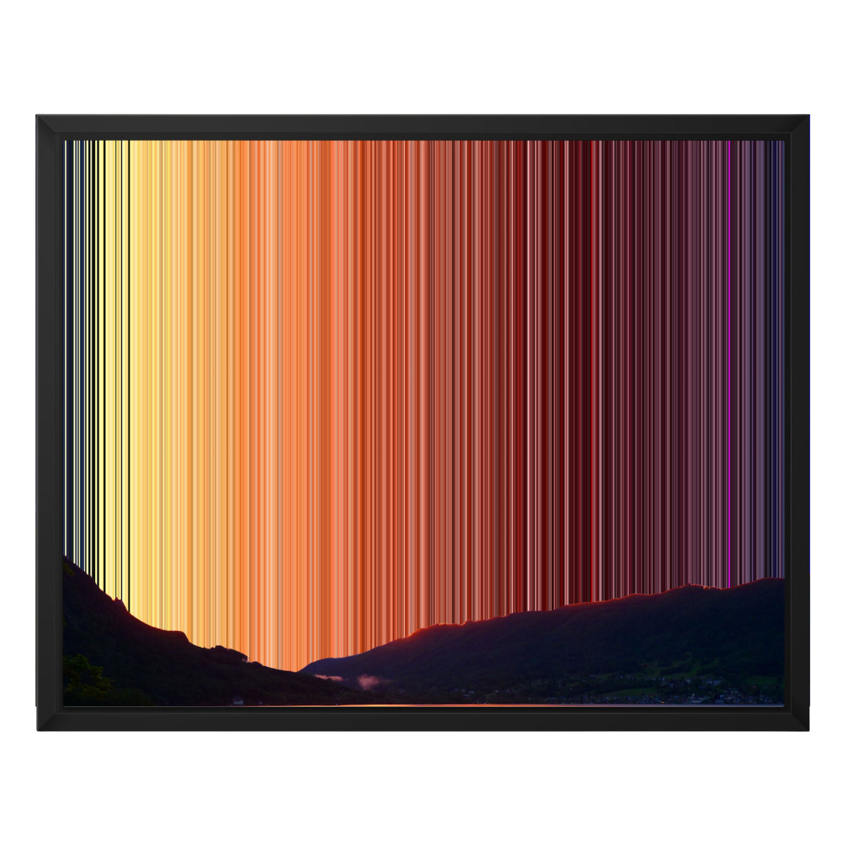 20×16" Float Frame Canvas - Black Frame variant