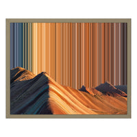 Lienzo con marco flotante, 20×16", marco de madera natural