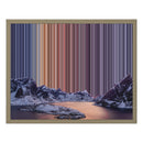 Lienzo con marco flotante, 20×16", marco de madera natural