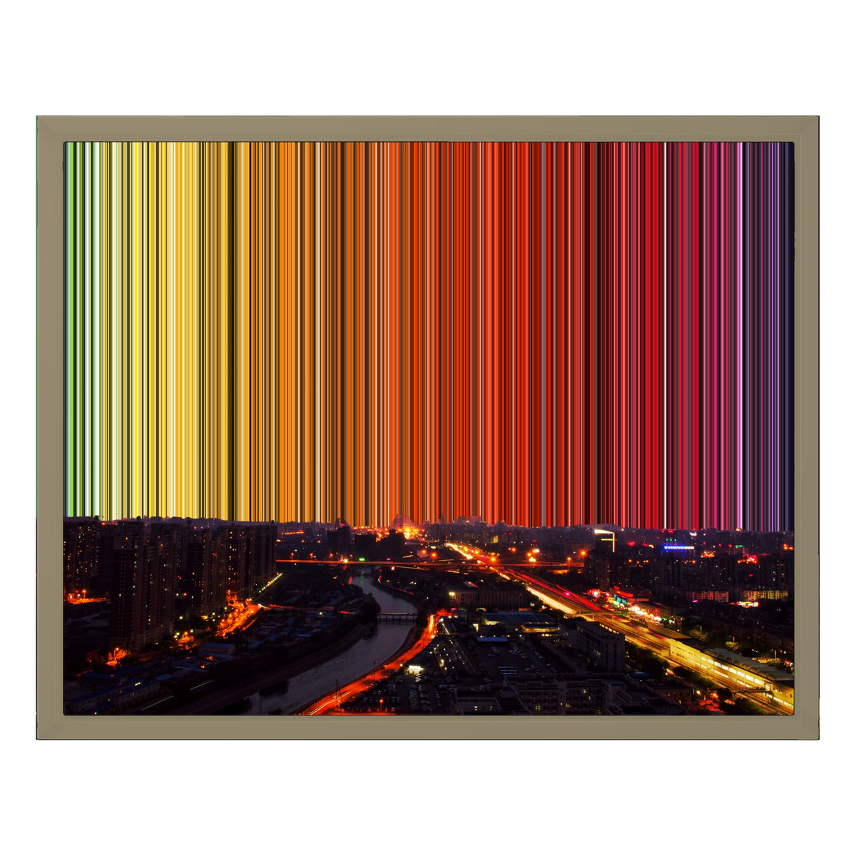 20×16" Float Frame Canvas - Natural Frame variant