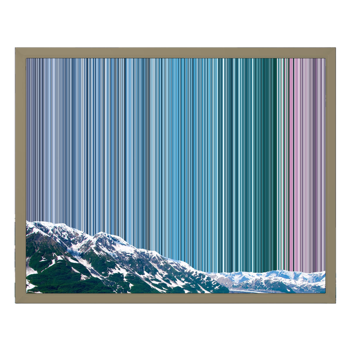 20×16" Float Frame Canvas - Natural Frame variant