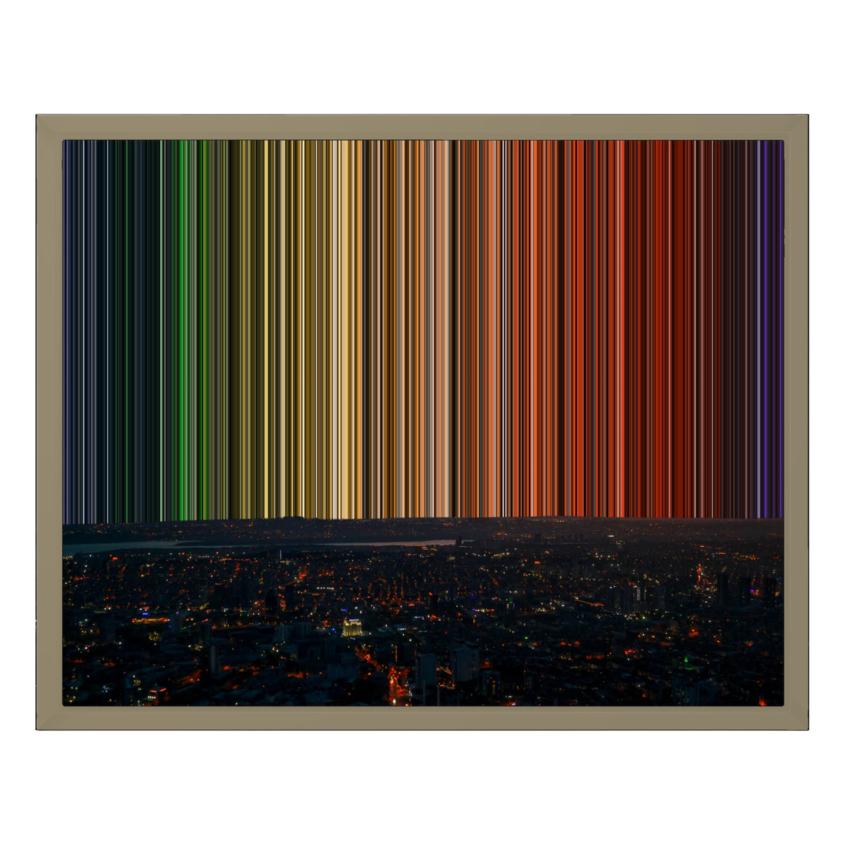 20×16" Float Frame Canvas - Natural Frame variant