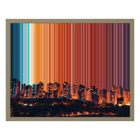 Leinwandbild mit Schattenfugenrahmen im Format 20×16", Rahmen aus Naturholz