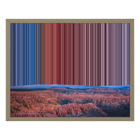 Lærred i floater-ramme, 20×16", ramme i naturtræ