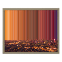 Leinwandbild mit Schattenfugenrahmen im Format 20×16", Rahmen aus Naturholz