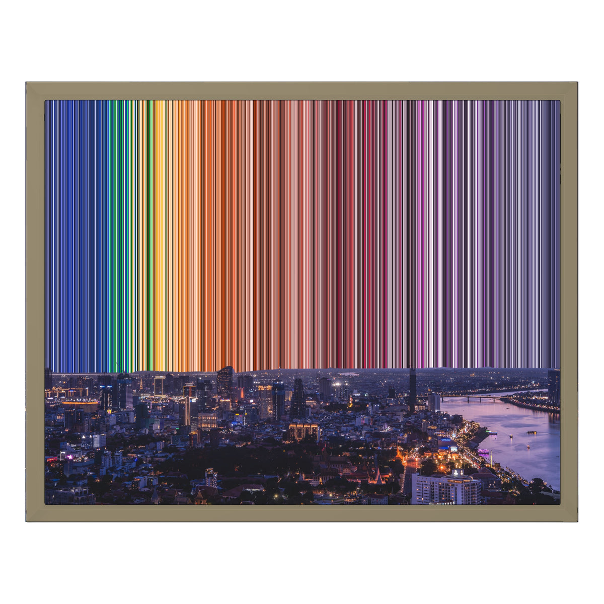 20×16" Float Frame Canvas - Natural Frame variant