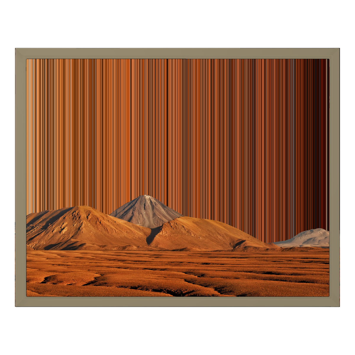 20×16" Float Frame Canvas - Natural Frame variant
