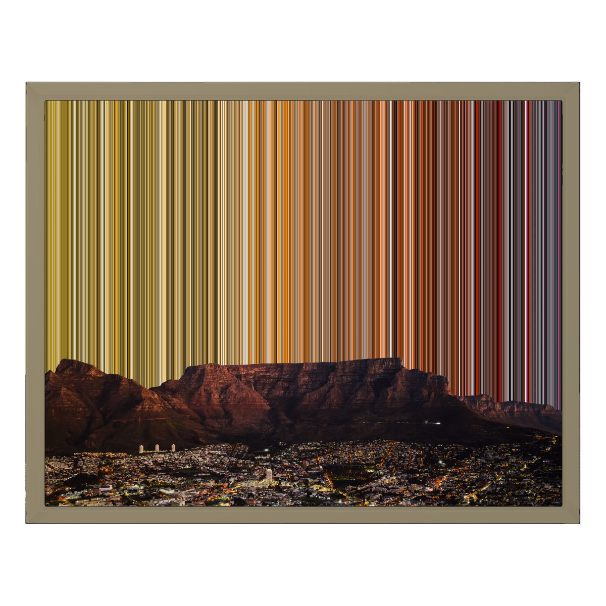 20×16" Float Frame Canvas - Natural Frame variant
