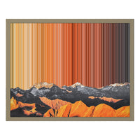 Toile en caisse américaine, format 20×16", cadre en bois naturel