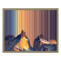 Leinwandbild mit Schattenfugenrahmen im Format 20×16", Rahmen aus Naturholz