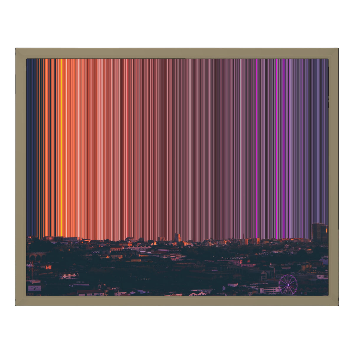 20×16" Float Frame Canvas - Natural Frame variant