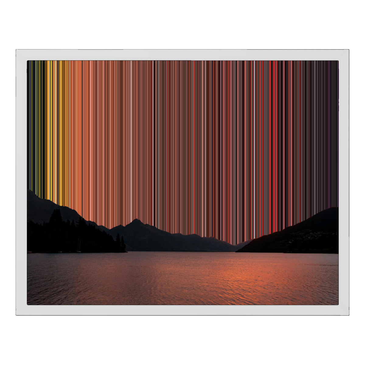 Lienzo con marco flotante, 20×16", marco blanco