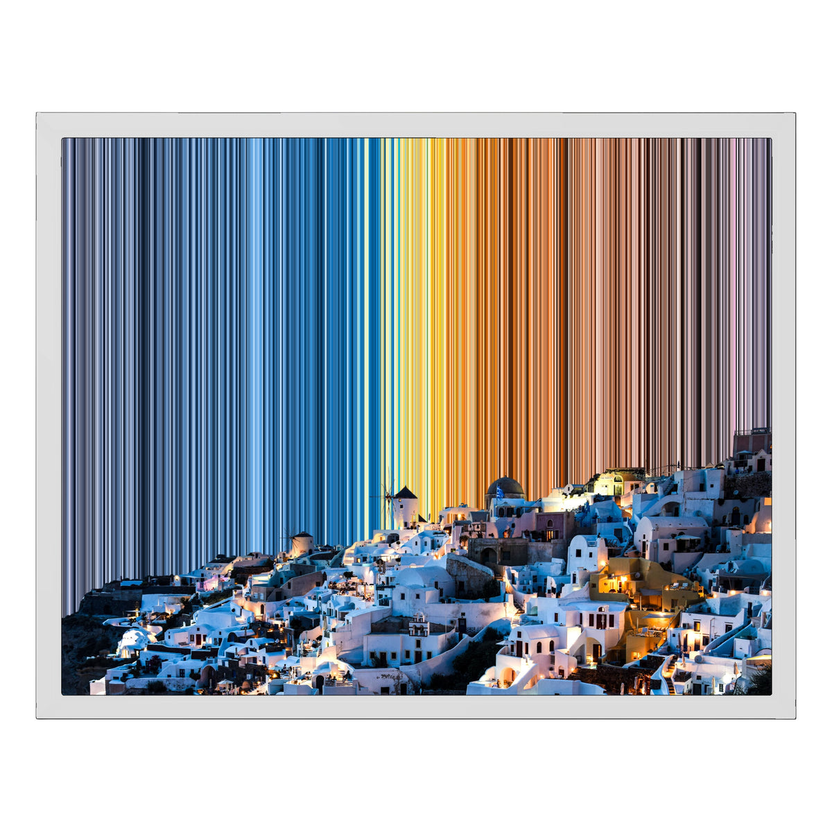Lienzo con marco flotante, 20×16", marco blanco