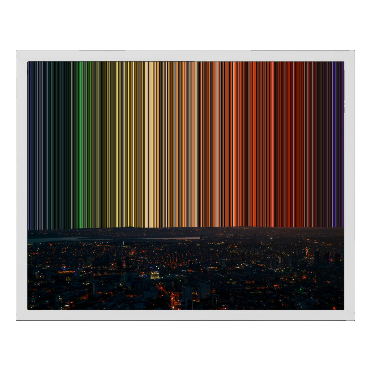20×16" Float Frame Canvas - White Frame variant